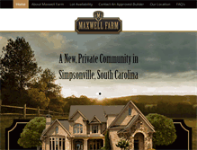 Tablet Screenshot of maxwellfarmsc.com